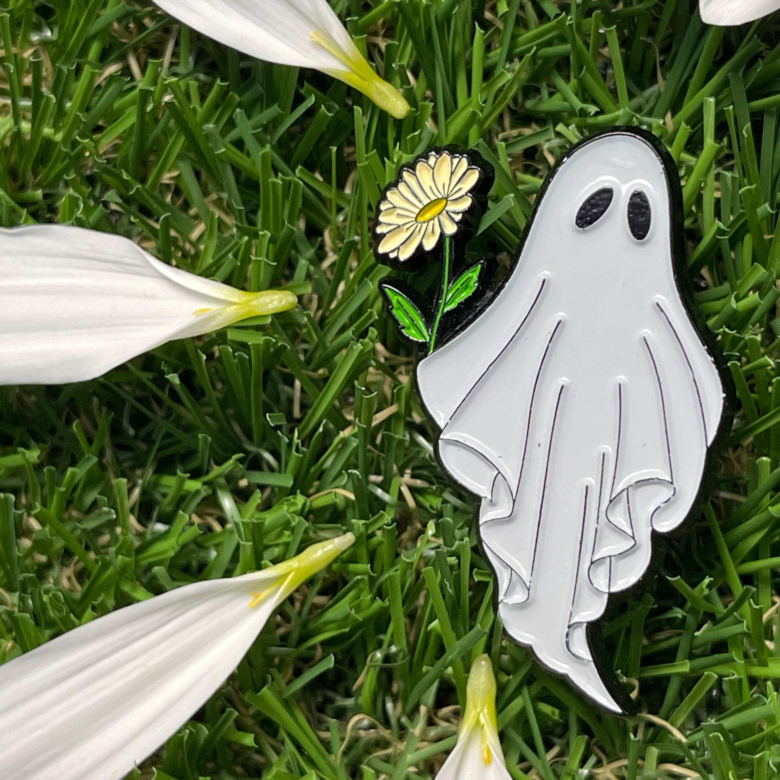 Spring Ghost Pin