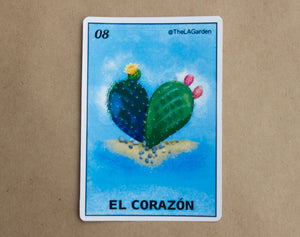 El Corazon Loteria Sticker