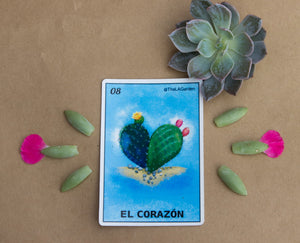 El Corazon Loteria Sticker